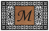 Calloway Mills Duchess Monogram Doormat 30"x48", Letter M
