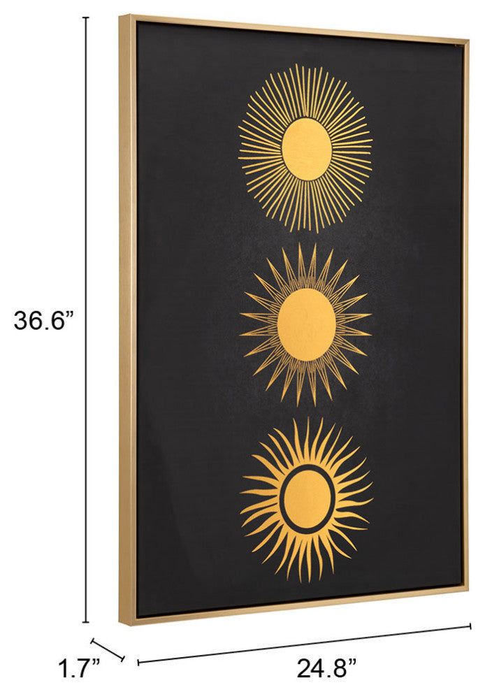 Wall Art, Canvas, Gold, Black, Living Lounge Cafe Room Hotel Lobby Hospitality