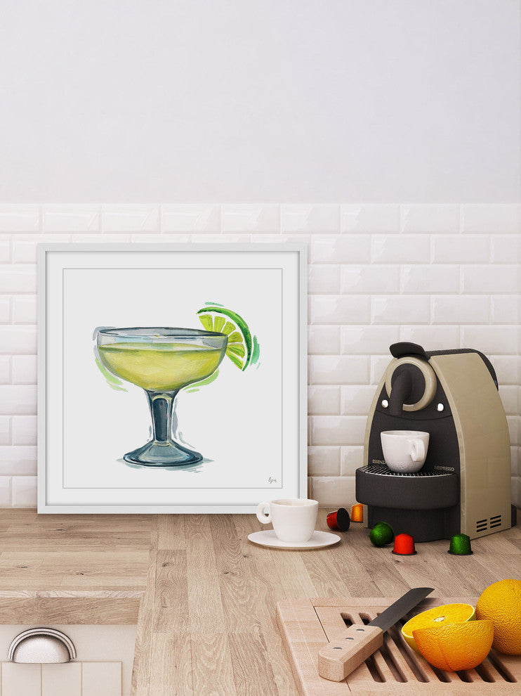 "Margarita Citron" Framed Painting Print, 24"x24"