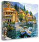 "Lake Como Landing" By Howard Behrens, Giclee Print on Gallery Wrap Canvas