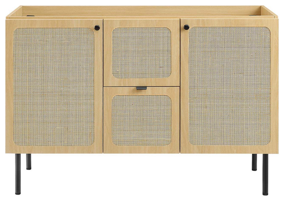 Chaucer 48" Double Sink Bathroom Vanity - Oak White