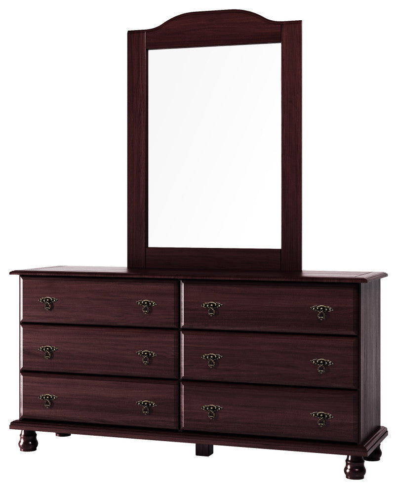 100% Solid Wood Kyle Dresser, Java