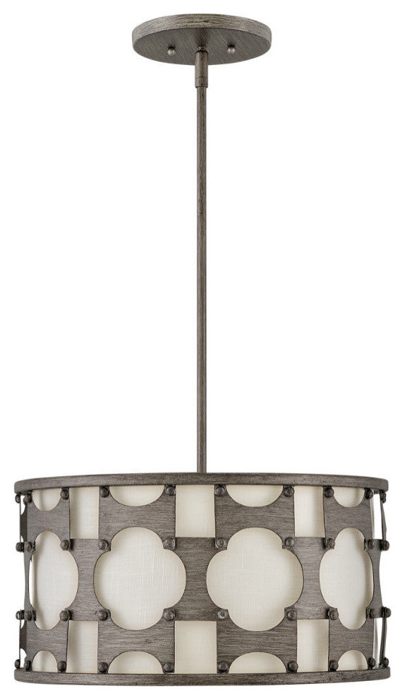 Hinkley Carter Medium Convertible Semi-Flush Mount, Weathered Bronze
