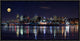 "Montreal Night" Framed Canvas Giclee by Yuppidu, 23x12"