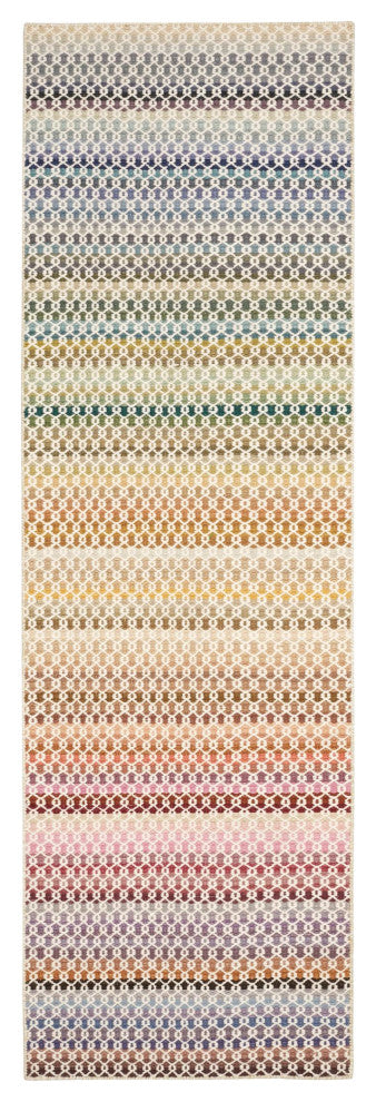 Dash & Albert Poppy Multi Handwoven Wool Rug, Multi, Runner-2'6" x 8'