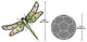 Oversized Metal Dragonfly Plaque