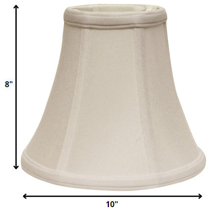 10" Snow Premium Bell No Slub Lampshade