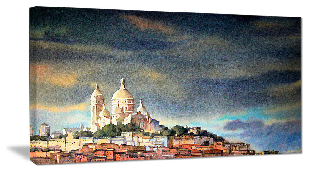 "Montmartre Skyline" Canvas Print, 32"x16"