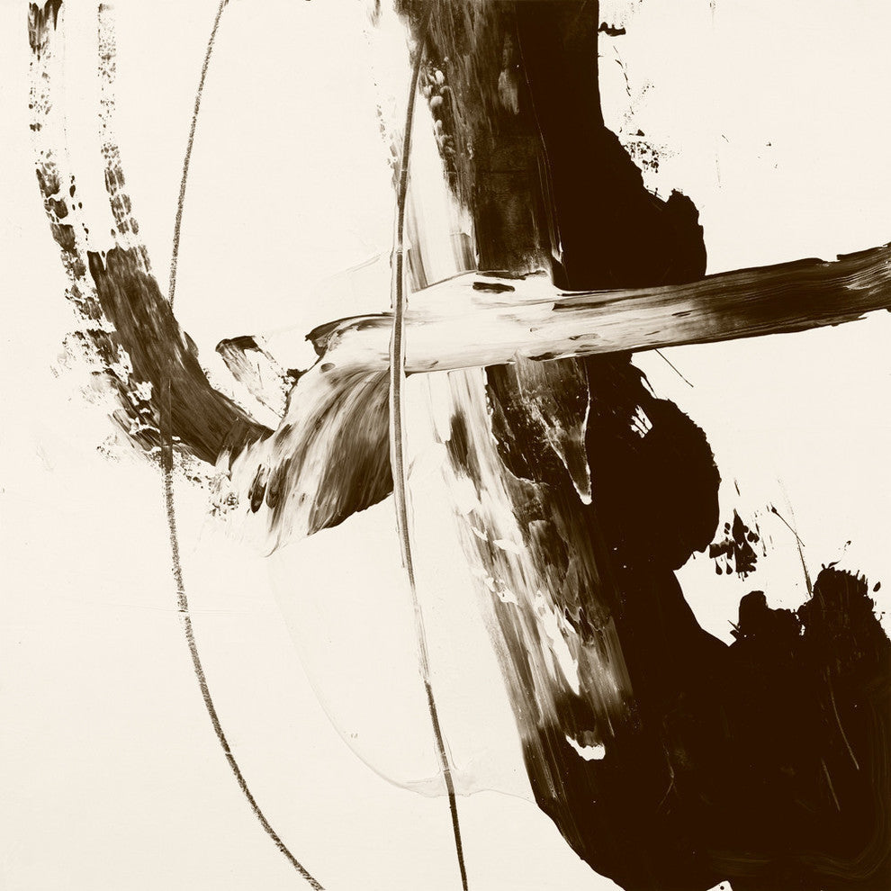 "Sepia H" Fine Art Canvas Print, 54"x54"