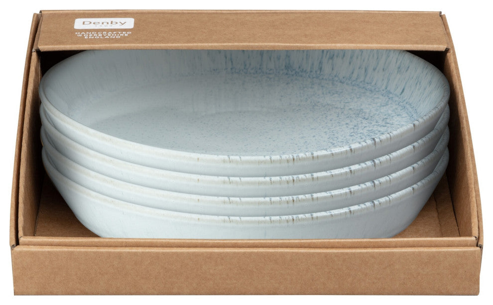Kiln Blue by Denby Dinner Plates, Set of 4