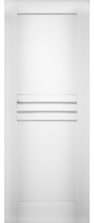 Slab Door Panel / Mela 7444 White Silk / Finished Doors, 32" X 80"