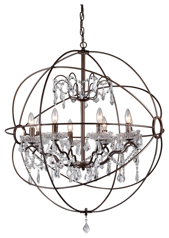 Edwards Antique Bronze 32" Chandelier