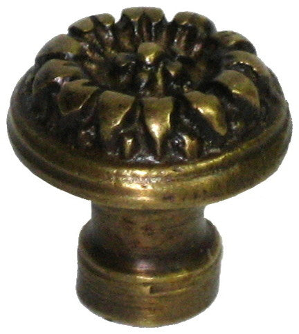 Round Floral Knob
