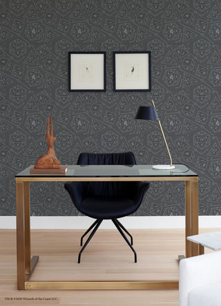 Charcoal Dungeons & Dragons Peel & Stick Wallpaper