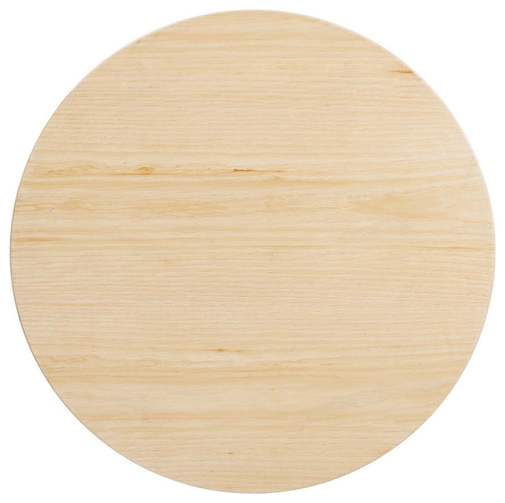 Tulip 28" Wood Bar Table-Gold Natural