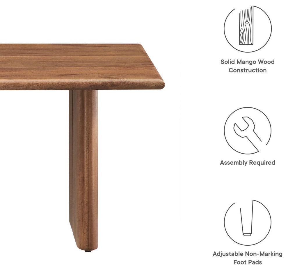 Amistad Wood Coffee Table - Walnut