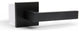 Modern Heavy Duty Designer Interior Door Lever - Allen Collection, Matte Black, Privacy Right Hand