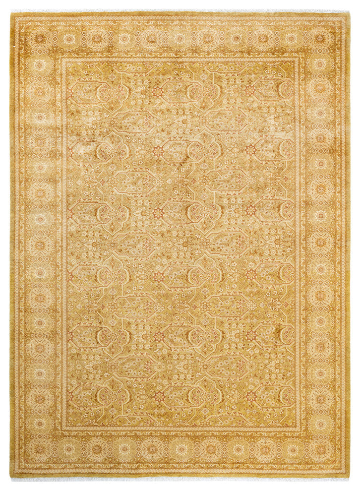 Mogul, One-of-a-Kind Hand-Knotted Area Rug Green, 6'' 2" x 8'' 3"