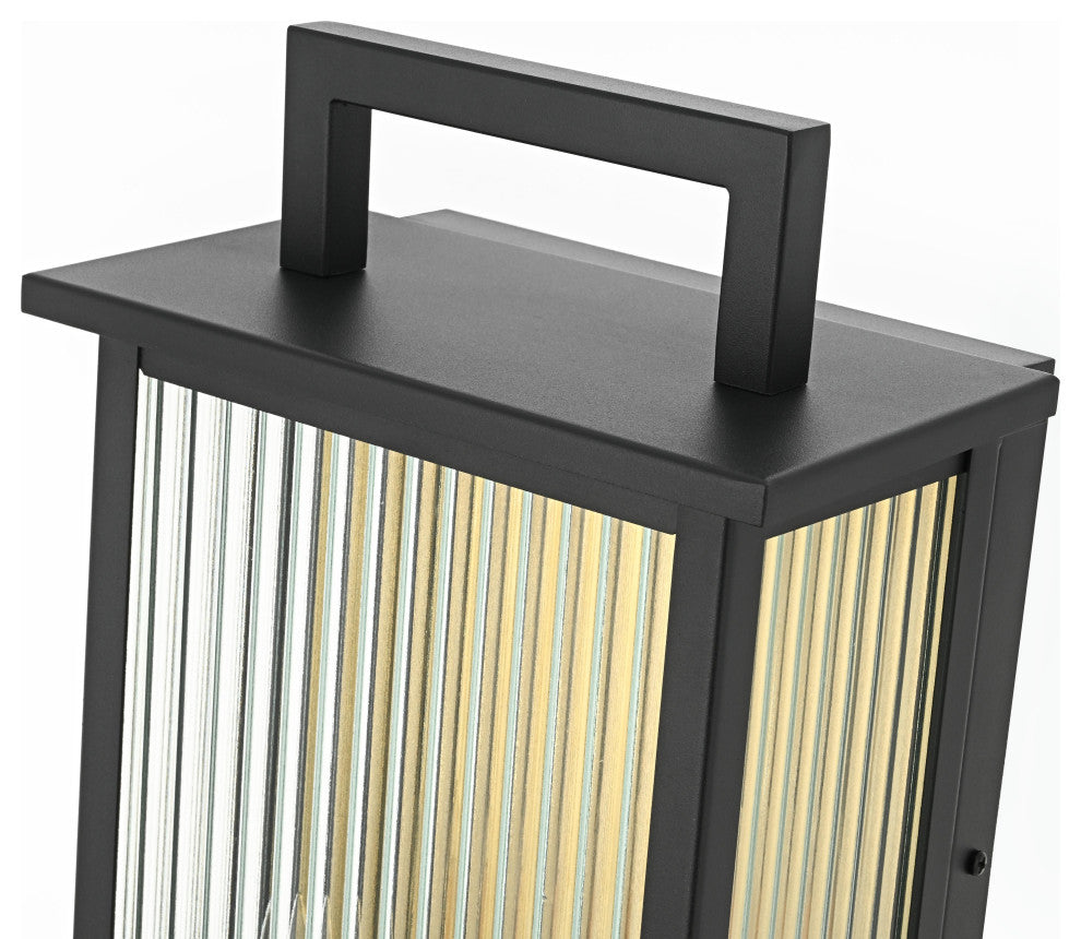 Home Living 8.5" Outdoor Wall Sconce, Black