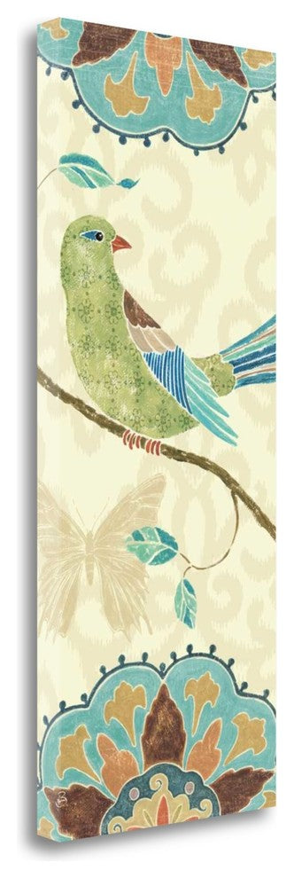 "Eastern Tales Bird Panel II" By Daphne Brissonnet, Gallery Wrap Canvas