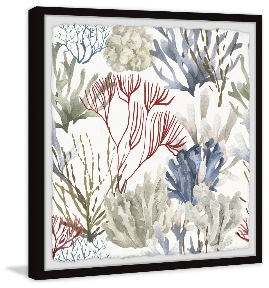 "Underwater Meadows" Framed Painting Print, 12x12