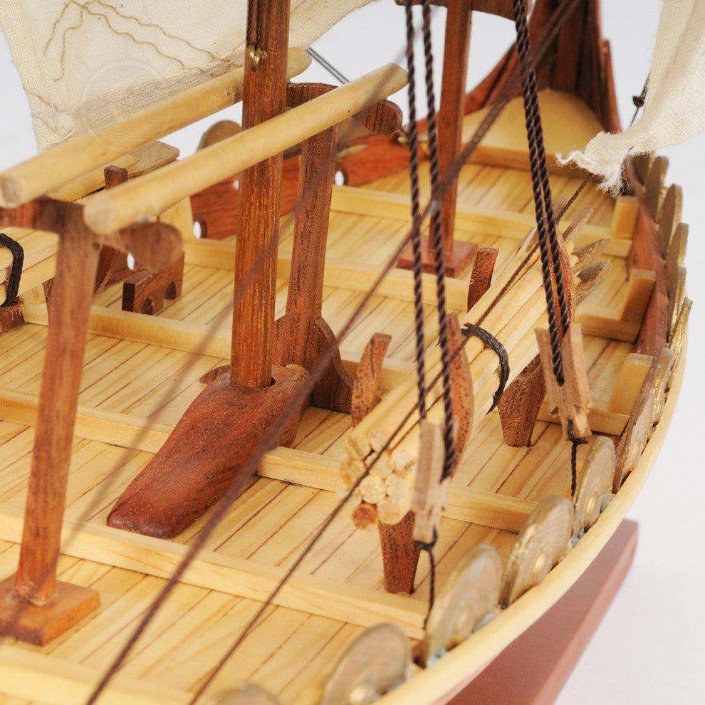 Viking Small Wooden Handcrafted boat model