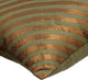 Green Decorative Pillow Covers 14"x14" Silk, Unfolding Olive Copper