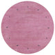 6' Round Persian Gabbeh Hand Knotted Wool Rug - Q15301