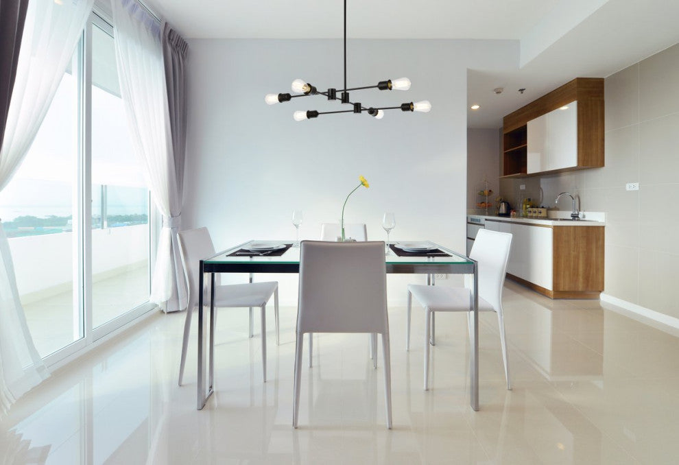 Xander 6-Light Pendant, Black