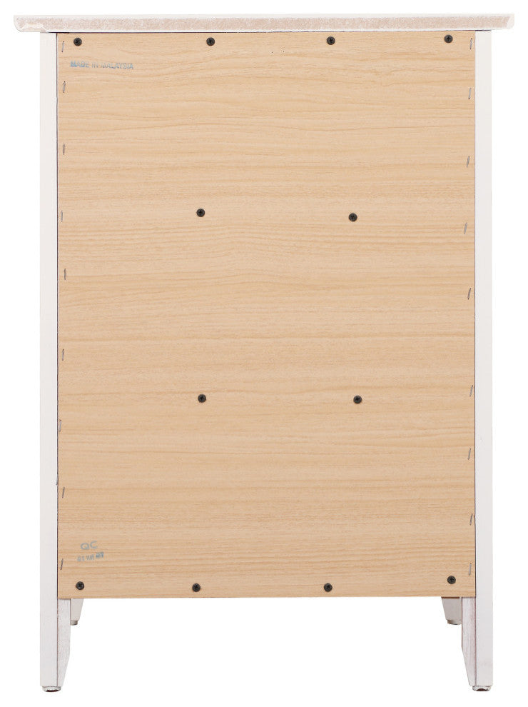 Daniel 3-Drawer Nightstand (25 in. H x 19 in. W x 15 in. D), White