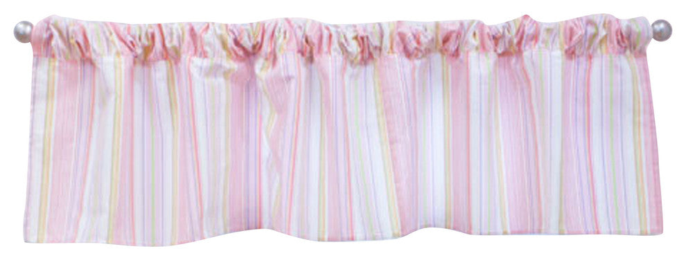 Imagination Valance, Pink Stripe