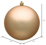 Vickerman 2.75" Cafe Latte Matte Ball Ornament, 12 per Bag