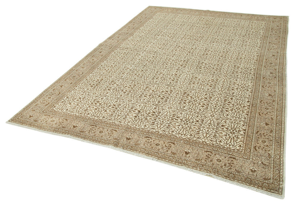 Rug N Carpet - Handmade Turkish 6' 6'' x 9' 3'' Unique Area Rug