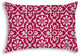 Pink Medallion Indoor Outdoor Sewn Lumbar Pillow
