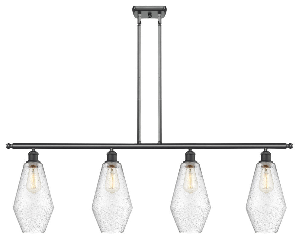 Innovations 516-4I-BK-G654-7-LED 4-Light Island Light, Matte Black