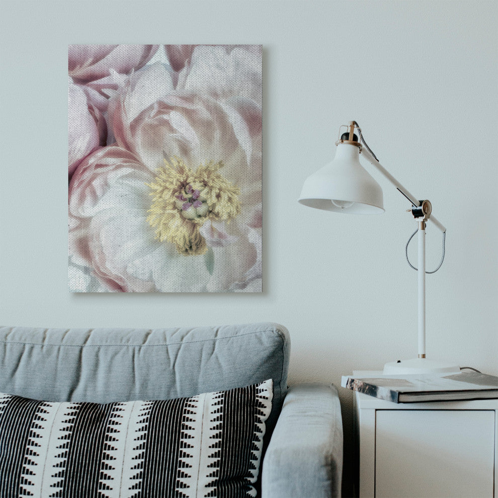 Soft Flower Bloom Neutral Pink White Photograph, 30"x40"