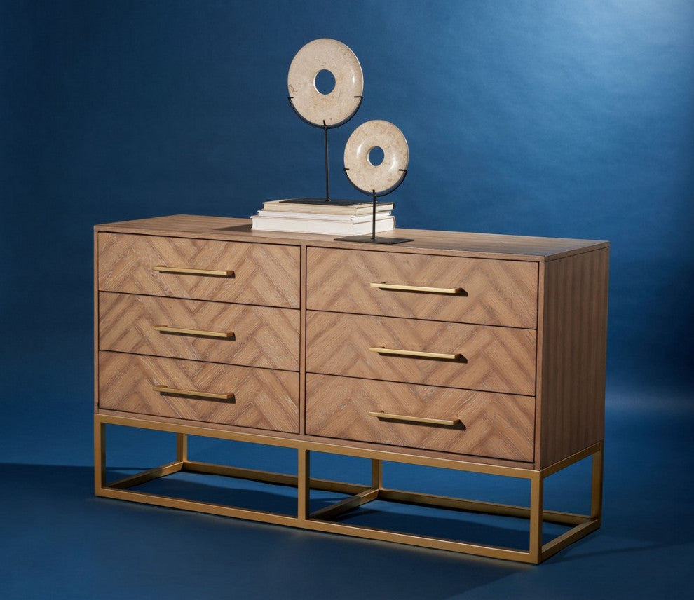 Safavieh Couture Estelle Dresser, Rustic Oak