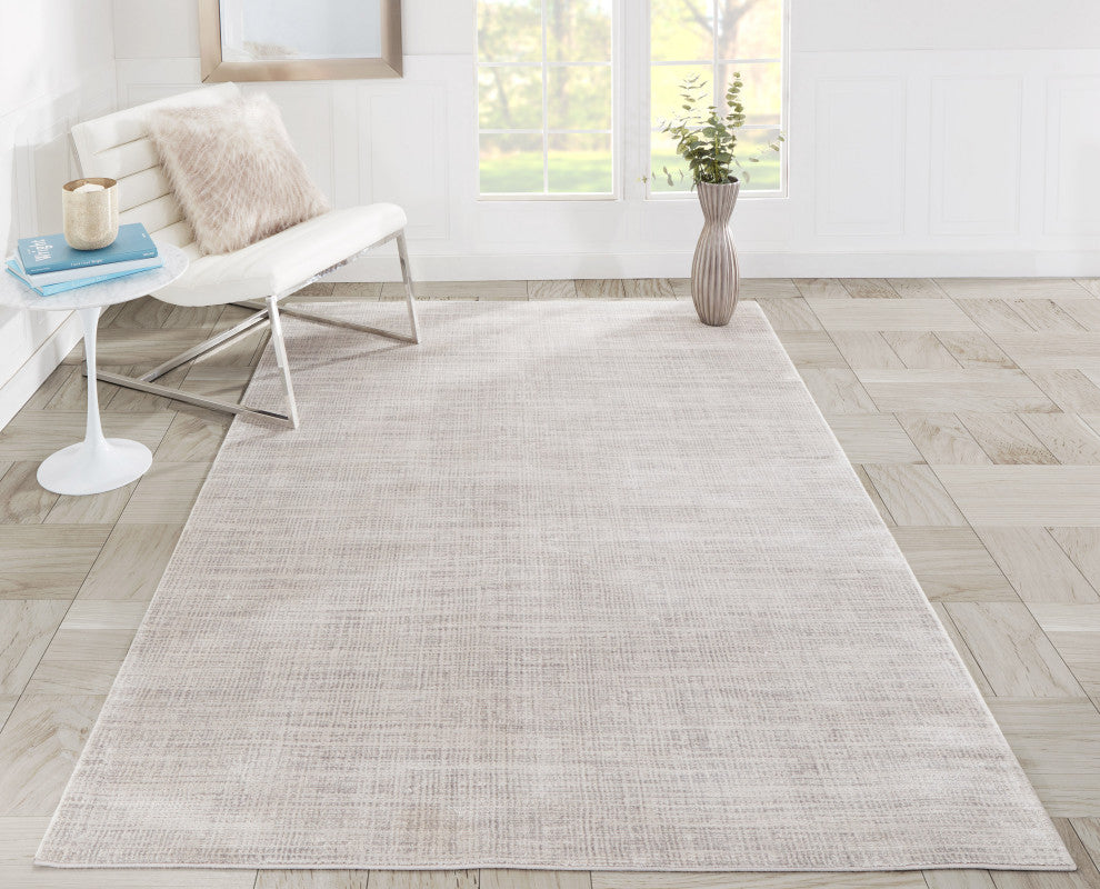 Momeni Cannes Tencel Machine Made Gray Runner 2'3"x7'6"