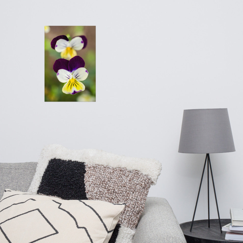 Pretty Little Violets Floral / Botanical Photograph Unframed Wall Art Prints, 12" X 18"