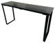 Barn Walls Bedroom Console Table Accent Table, Handcrafted, Black Weathered, 58" Length