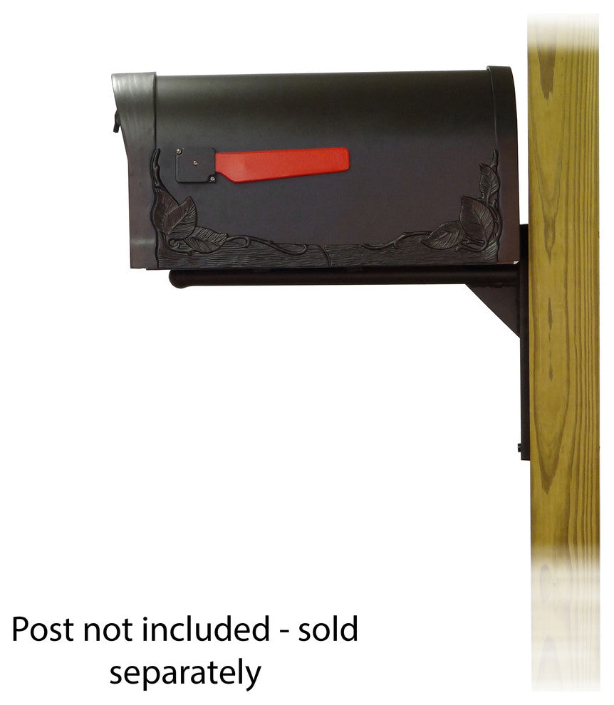 Floral Curbside Mailbox With Ashley Front Single Mailbox Mounting Bracket