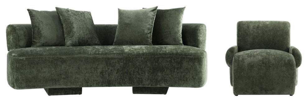 Manhattan Comfort 2-Piece Verandah Sofa and Accent Chair