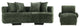 Manhattan Comfort 2-Piece Verandah Sofa and Accent Chair
