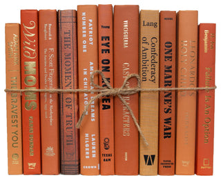 Decorative Books - Canyon Book Bundle - 1 foot of Orange Books