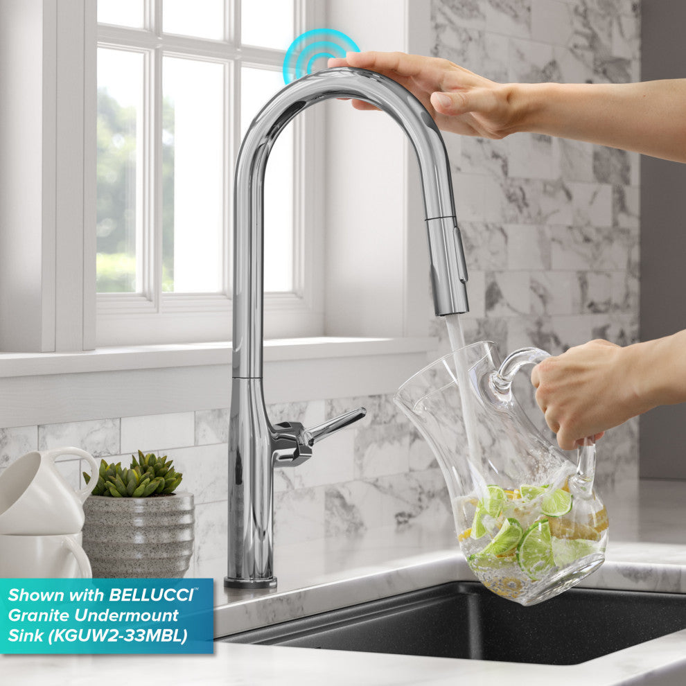 Oletto Pull-Down 1-Hole Kitchen Faucet, Chrome, Model Ktf-3101ch