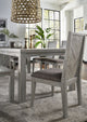 Modus Alexandra Solid Wood Upholstered Chair, Rusic Latte