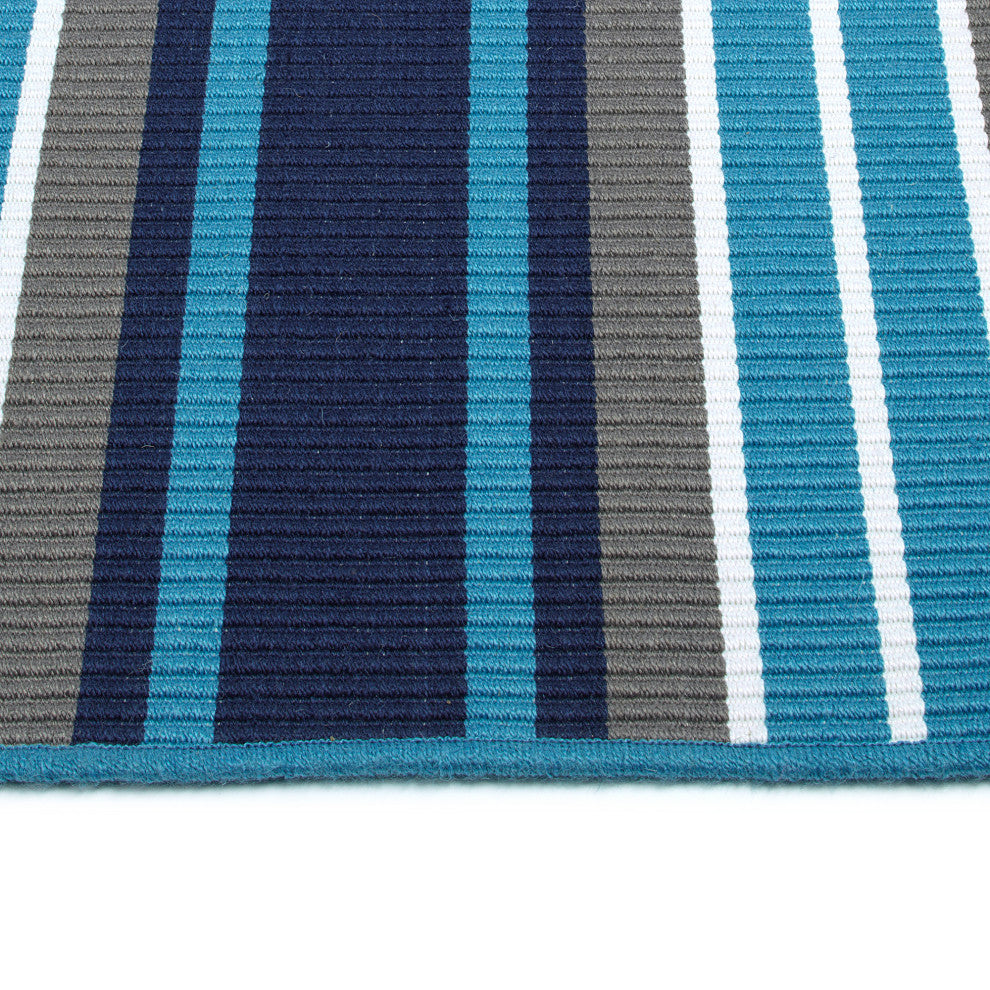 Voavah Blue 2' x 3' Rectangle Throw Rug