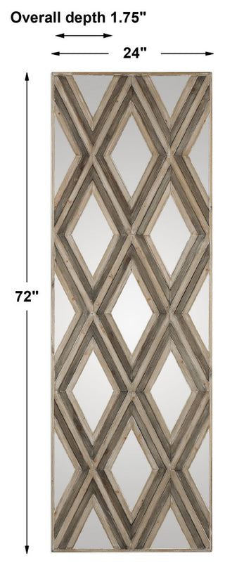 Uttermost Tahira Geometric Argyle Pattern Wall Mirror