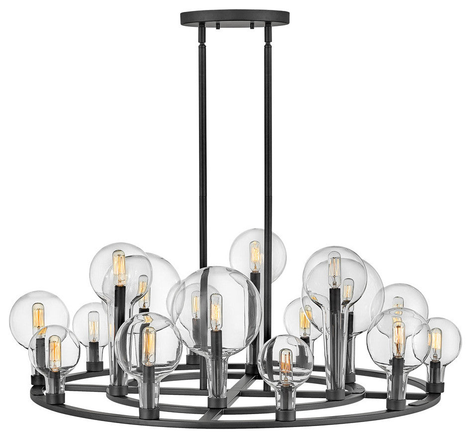 Hinkley Alchemy Chandelier, Black, 15 Light