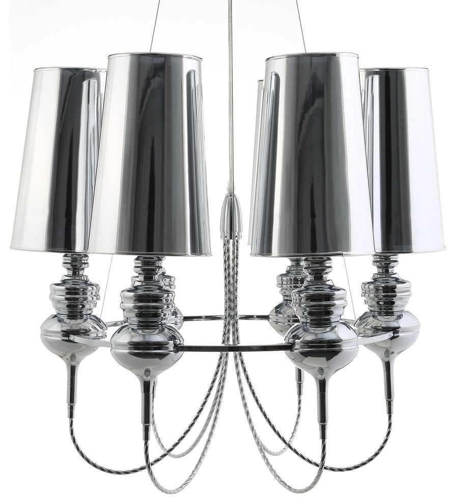 Modern Urban Contemporary Stainless Steel Chandelier Light, Silver Steel